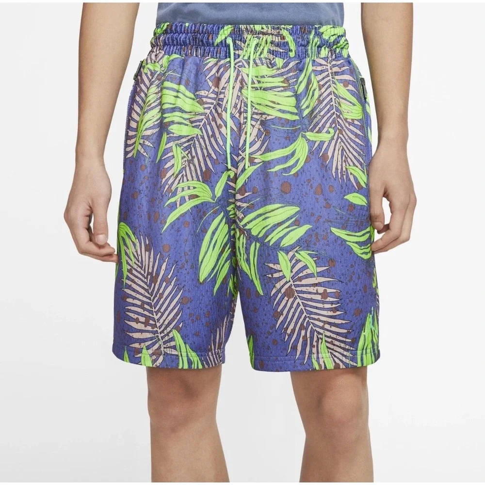 NWT Nike Jordan Jumpman AOP Knit Basketball Shorts Rush Violet Men's Size M